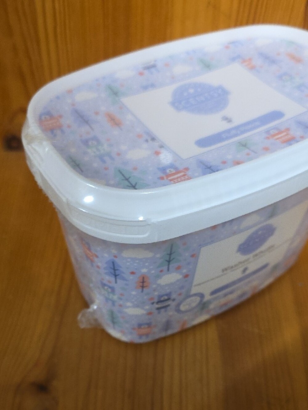 Scentsy Fluffy Fleece Washer Whiffs - Light Blue & White - Picture 2 of 3